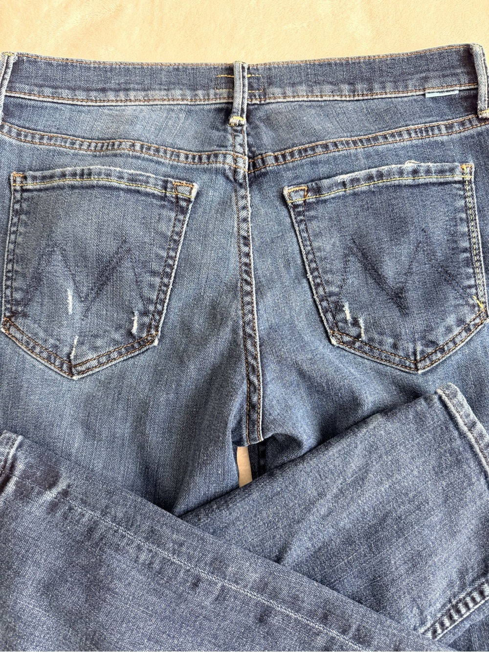 MOTHER Women's The Dropout Jeans in Medium Blue Size 27